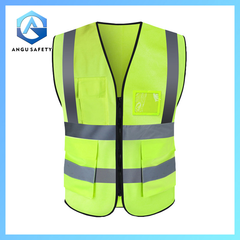 PVC 포켓 Hi Vis 반사 안전 조끼